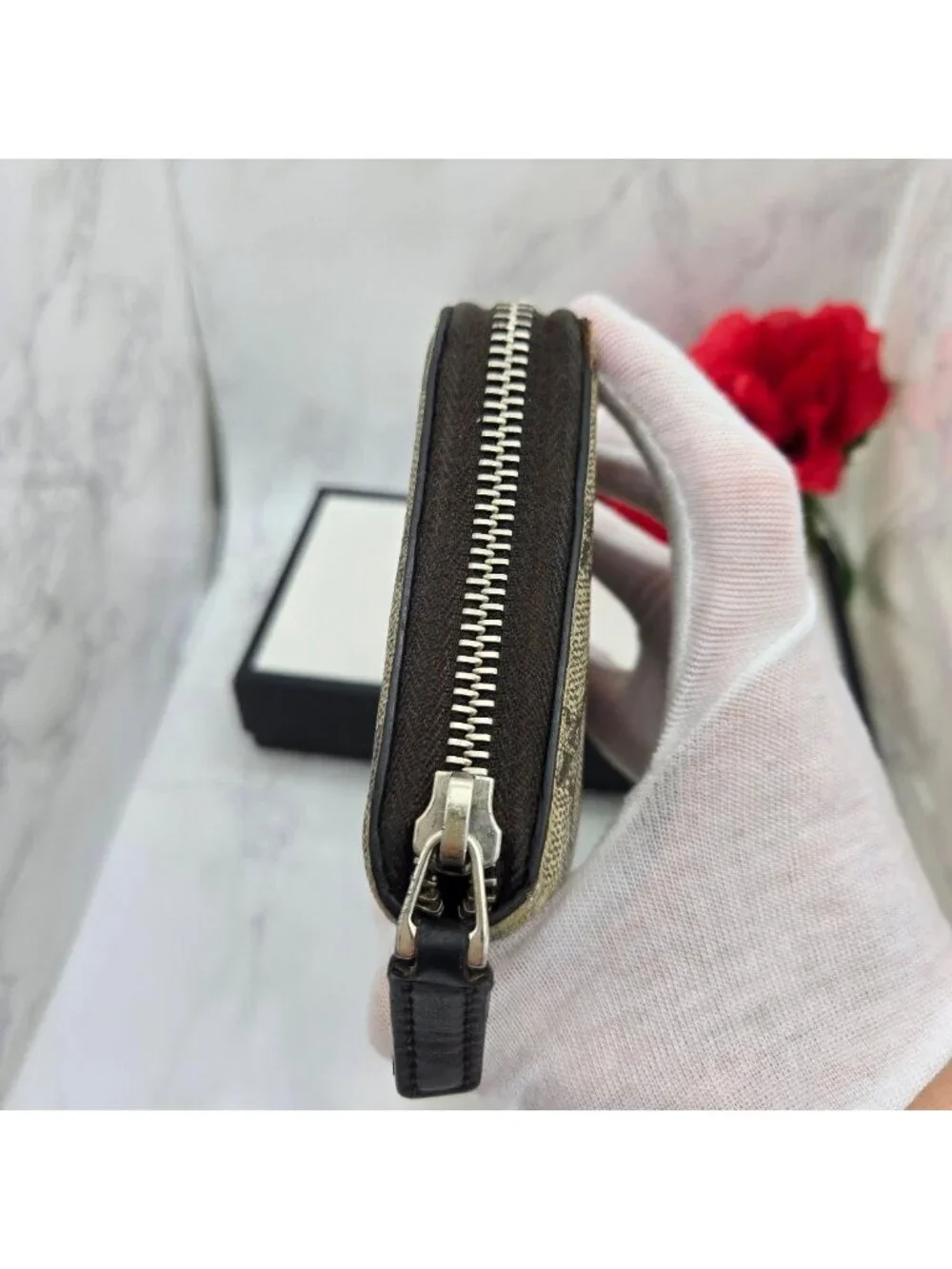 Gucci Wallet Sherry Line GG Supreme